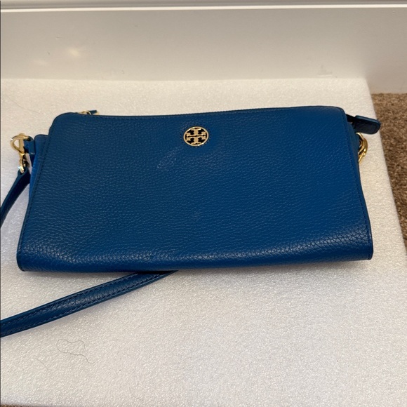 Tory Burch Royal Blue pebbled leather Crossbody Bag - Picture 5 of 7